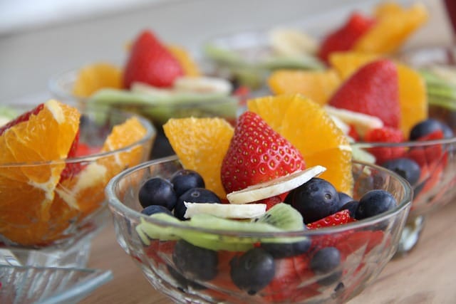 Mixed fruit bowls make a great healthy snack.