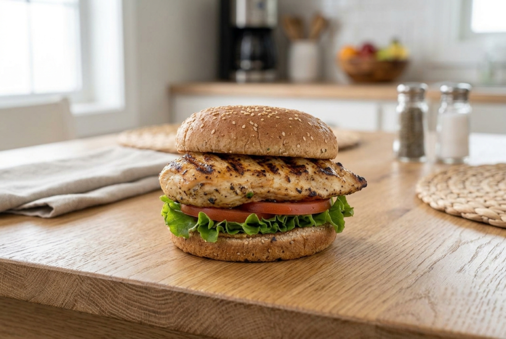 Chick-fil-A grilled chicken sandwich as a healthier fast food