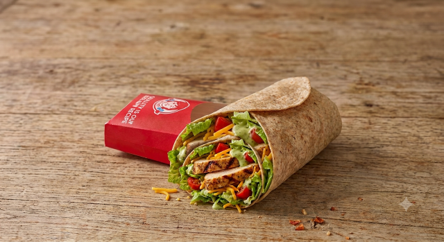 Wendy's fast food healthy Grilled Chicken Wrap
